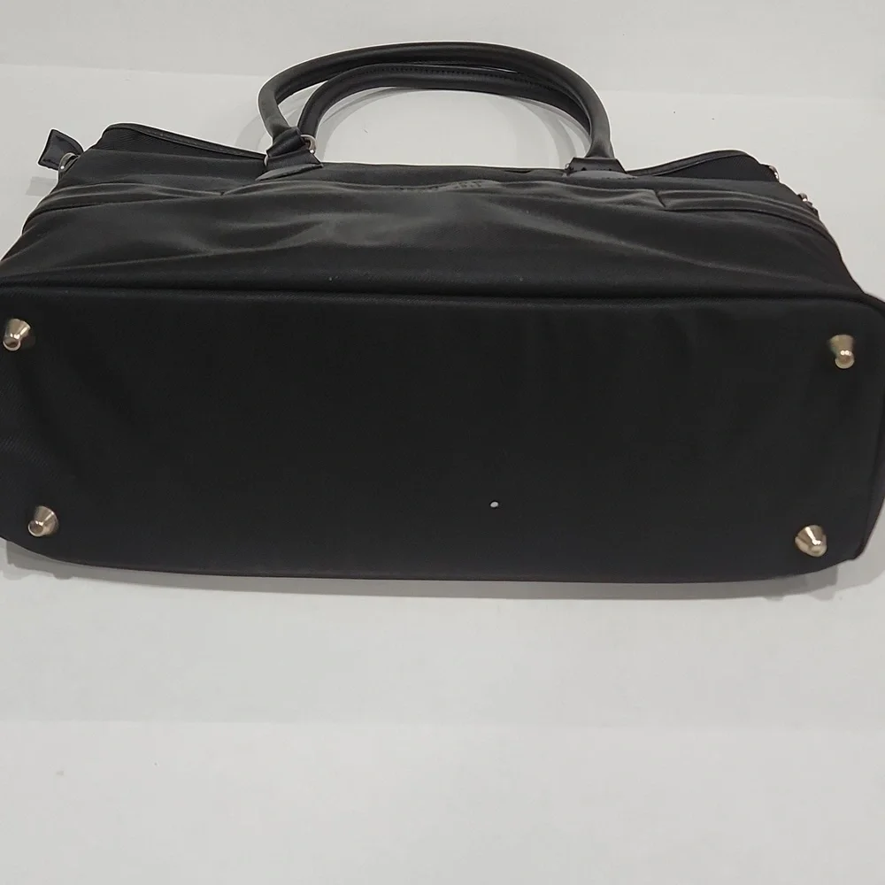 Kenneth Cole Black Quilted Chevron Laptop Travel Work Tote Bag NEVER USED